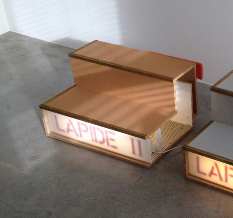 Martin Kippenberger, Cineastenabgang (LAPIDE II) Cineastes' Egress (LAPIDE II), 1990 , Galerie Gisela Capitain