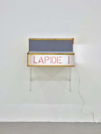 Martin Kippenberger, Cineastenabgang (LAPIDE I) Cineastes' Egress (LAPIDE I), 1990 , Galerie Gisela Capitain