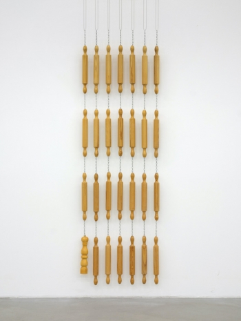 Martin Kippenberger, Ohne Titel (Nudelholz-Vorhang) Untitled (Rolling Pin Curtain), 1991 , Galerie Gisela Capitain