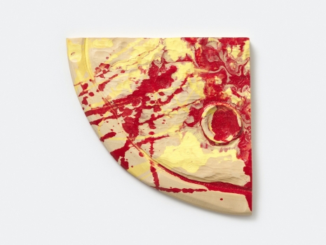 Martin Kippenberger, Schlecht belegte Studentenpizza gepollockt (viertel) Poorly Topped Student Pizza, Pollocked (quarter), 1993 , Galerie Gisela Capitain
