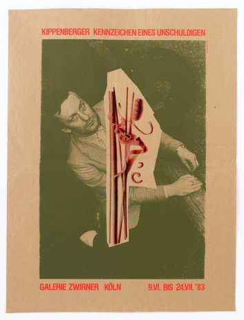 Martin Kippenberger, Kennzeichen eines Unschuldigen Indicator of an Innocent Man, 1983 , Galerie Gisela Capitain