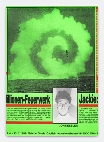 Martin Kippenberger, Millionen-Feuerwerk Jackie Million-Fireworks Jackie, 1989 , Galerie Gisela Capitain