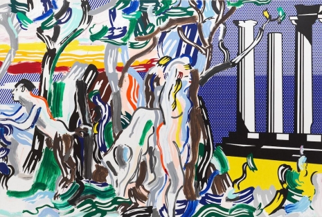 Roy Lichtenstein, Forest Scene with Temple, 1986 , Gagosian