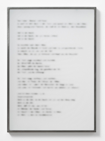 Eva Schlegel, o.T. (Paul Celan, Wasser and Feuer), 2025 , Galleri Bo Bjerggaard