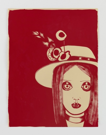 Ellen Berkenblit , Red Tartan, 2025 , Anton Kern Gallery