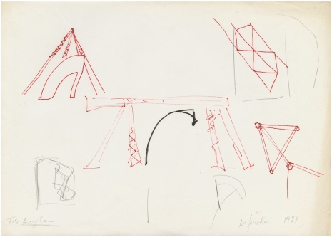 Isa Genzken, Entwurf für ‘Verladebrücke’, 1984 , Galerie Buchholz