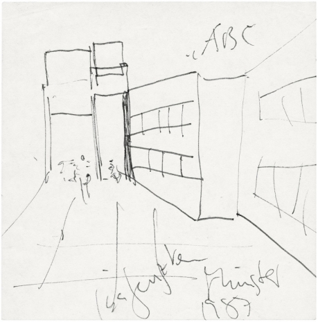 Isa Genzken, Sketch for ‘ABC’, Münster, 1987 , Galerie Buchholz