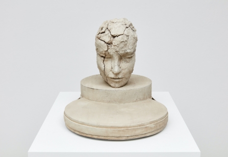 Mark Manders, Bonewhite Clay Head, 2025-2026 , Tanya Bonakdar Gallery