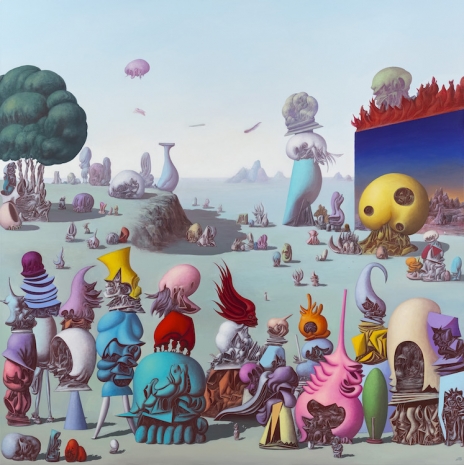 Fanseng Wang, Banquet on the Isle of Giants, 2025, Perrotin