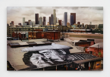 JR, The Wrinkles of the City, Los Angeles, Lovers on the roof, USA, 2012 , Perrotin