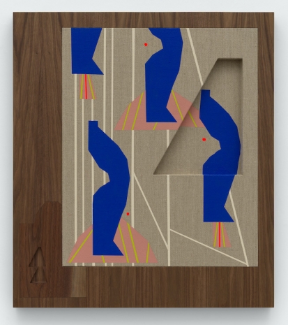 Caroline Kent, Small glass figurines behind glass in the study, 2026, Casey Kaplan