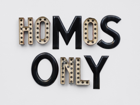 Jack Pierson, HOMOS ONLY, 2025 , Regen Projects