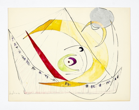 Etel Adnan, Sans titre, 1960’s, Galerie Lelong