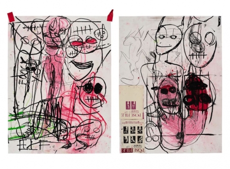 Paul McCarthy, SS EE, Pose File, Diptych, D1 #2 and 1, 2025 , Hauser & Wirth