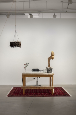 Nicole Eisenman, Studio Table + Banandelier, 2022 , Hauser & Wirth