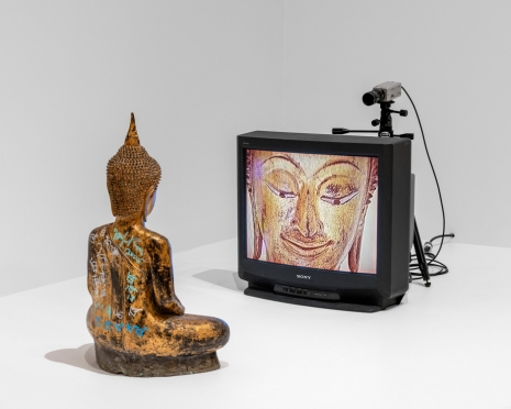 Nam June Paik, Gold TV Buddha, 2005 , Gagosian