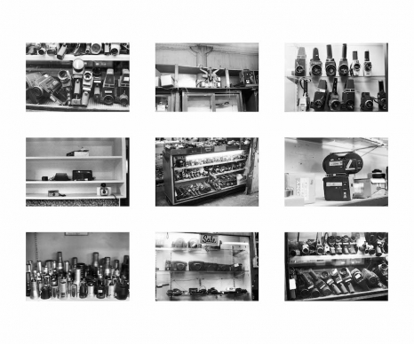 Moyra Davey, Camera Store Grid, 1992-2025, greengrassi