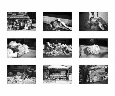 Moyra Davey, Newsprint Grid, 1993-2025 , greengrassi