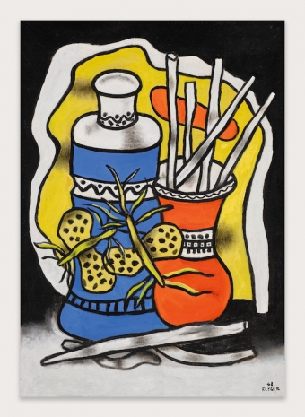 Fernand Léger, Deux Papillons sur un Vase Bleu, 1948, Cardi Gallery