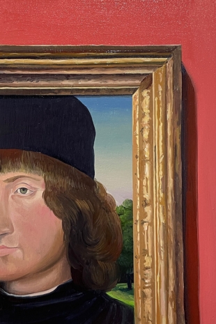 Raphaël Renaud, Coin de Hans Memling jeune homme, 2025 , Au Cube