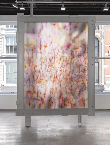 Julie Mehretu, TRANSpaintings (gay guerrilla) / Upright Brackets, 2024 , Marian Goodman Gallery