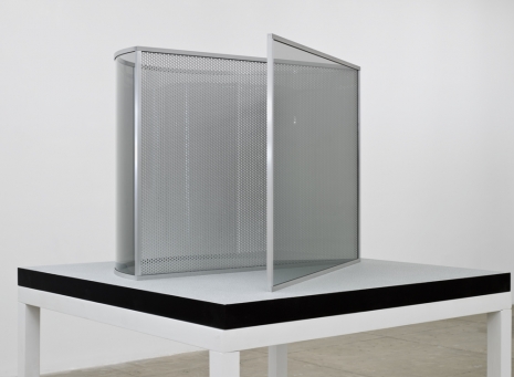 Ettore Spalletti  , Half Cylinder/ Perforated Steel Triangular Enclosure, 2008 , Marian Goodman Gallery