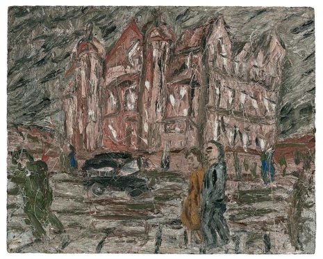 Leon Kossoff, Red Brick School Building, Winter, 1982 , Luhring Augustine Chelsea