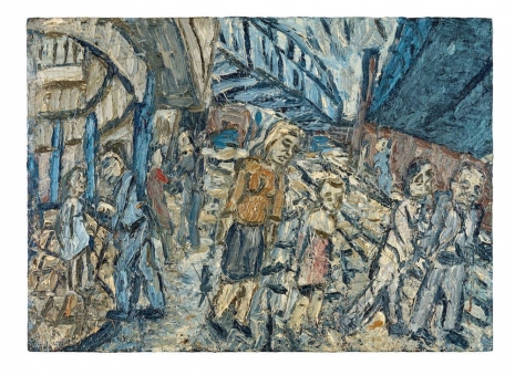 Leon Kossoff, Outside Kilburn Underground, Indian Summer: For Rosalind, 1978 , Luhring Augustine Chelsea