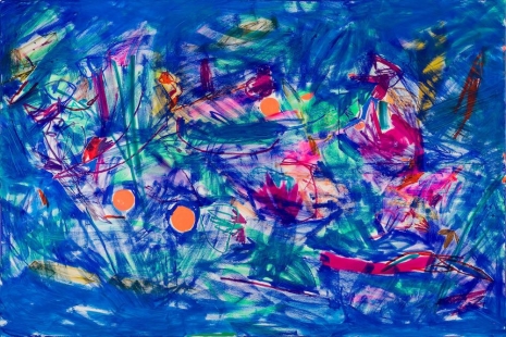 Jadé Fadojutimi, Hurry, hurry! It's cherry blossom season, 2022 , Gagosian