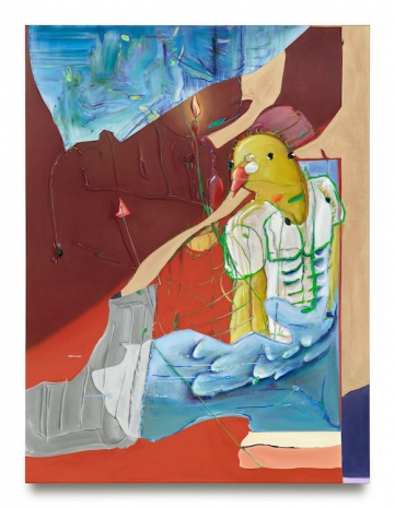 Stefanie Heinze, Adorn, ein Muskelvogel, 2022 , Capitain Petzel