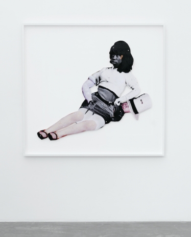 Frida Orupabo, In Bed with Knife and Doll, 2026, Galerie Nordenhake