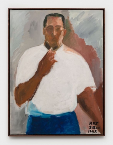 Henry Taylor  , Self portrait w/ Cigarette, 1988 , Hauser & Wirth