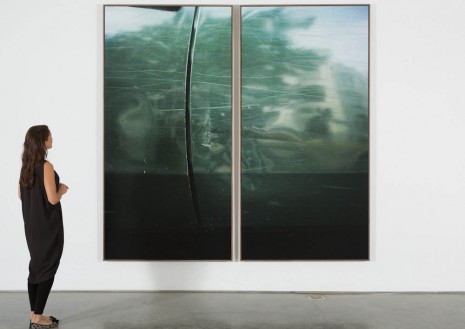 Jan Dibbets, Darkgreen Diptych, 2012, Gladstone Gallery