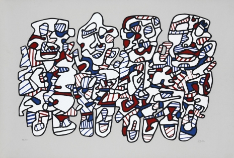 Jean Dubuffet, Quatre personnages, 1974 , Galerie Lelong
