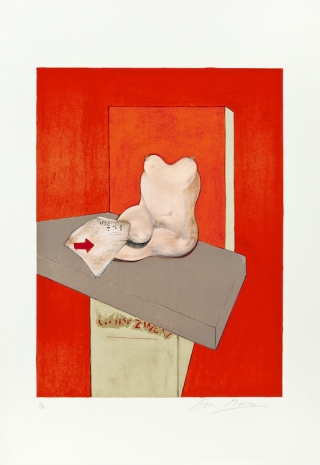 Francis Bacon , Étude de corps humain d’après Ingres, 1984 , Galerie Lelong