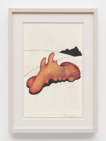 Ken Price, Orange Yellow Piece on Hill, 2011 , Lisson Gallery