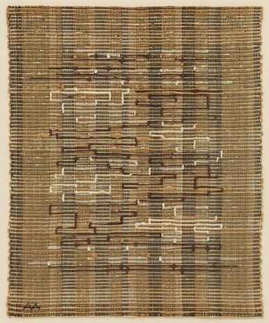 Anni Albers, Black-White-Gold II, 1950, David Zwirner
