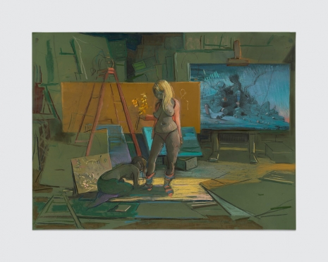 Lisa Yuskavag, Night Classes in Color Theory, Lesson One: Green IV, 2026, David Zwirner
