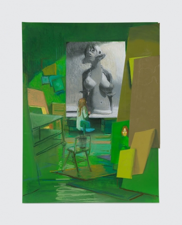 Lisa Yuskavag, Night Classes in Color Theory, Lesson One: Green VI, 2026, David Zwirner