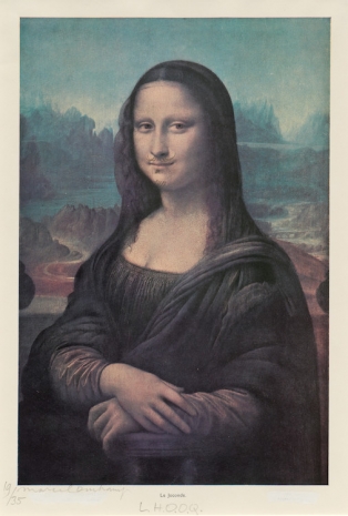 Marcel Duchamp, L.H.O.O.Q., 1964 (after 1919 original) , Gagosian