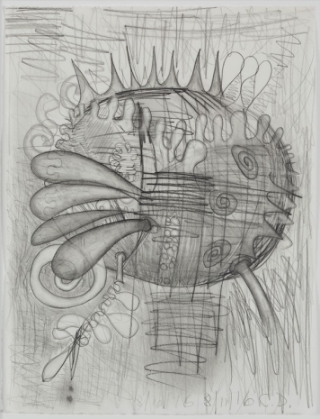 Carroll Dunham , Study after Big Bang, 2016 , Tim Van Laere Gallery