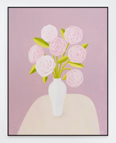 Ben Sledsens , Seven Pink Flowers in a Vase, 2026 , Tim Van Laere Gallery