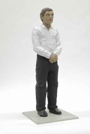 Stephan Balkenhol, Mann mit weissem Hemd un schwarzer Hose, 2026 , Keteleer Gallery