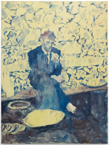 Adrian Paci , Man in blue, 2023 , Galerie Peter Kilchmann