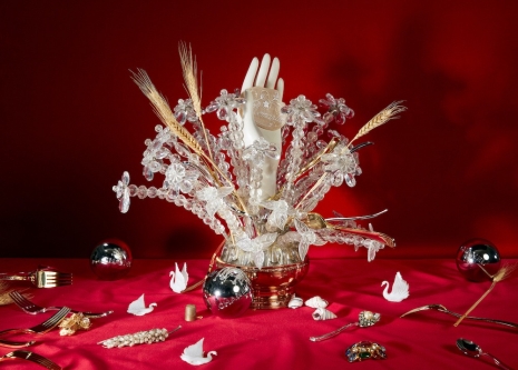 Roe Ethridge , Romantic Hand with Goosens Crystal Flowers, 2025 , Anton Kern Gallery