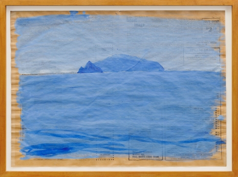 Paul Thek, Untitled (view of Zannone and Scoglio Grosso from Ponza), 1969, Galerie Buchholz