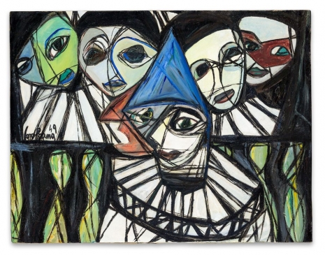 Carol Rama, Pagliacci (Clowns), 1949 , Hauser & Wirth