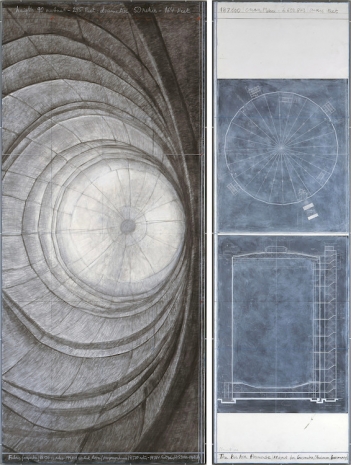 Christo, The Big Air Package (Project for Gasometer, Oberhausen, Germany), 2012, Gagosian