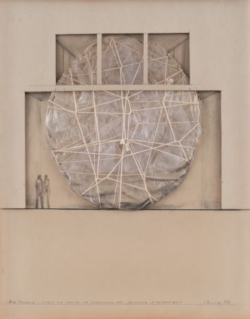 Christo, Air Package (Project for Institute of Contemporary Art, University of Philadelphia), 1968, Gagosian