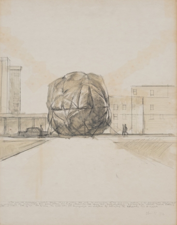 Christo, 42,390 Cubic Feet Empaquetage (Project for Minneapolis School of Art and Walker Art Center, Minneapolis), 1966, Gagosian